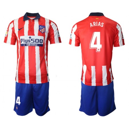 Billiga Fotbollströjor Atlético Madrid Santiago Arias 4 Barn Hemma tröja 2020/21 Kortärmad
